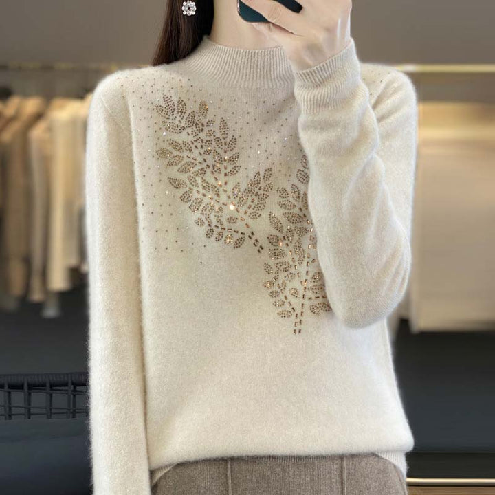 Levoire | En Tricot À Motif De Feuilles