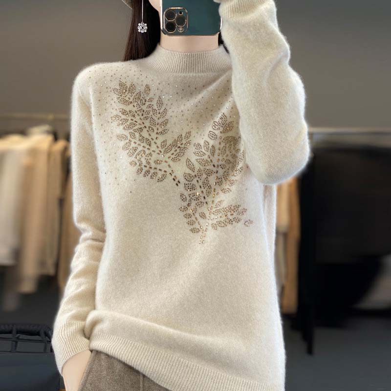 Levoire | En Tricot À Motif De Feuilles
