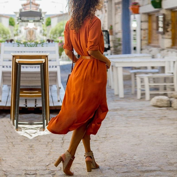 Levoire | Élégante Robe D'Été Avec Ceinture