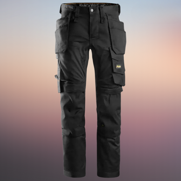 Levoire | Pantalon De Travail Stretch Avec Poches Pour Outils Noir