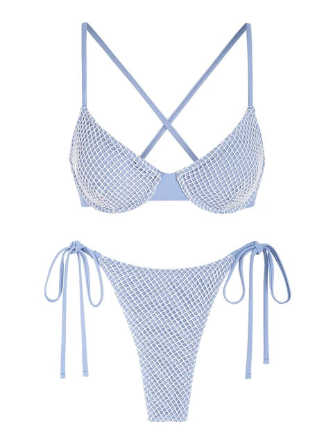 Levoire | Lina Bikini - Tendance & Éclatant Bleu Clair D