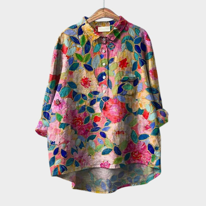 Levoire | Blouse Douce À Coupe Fluide Motif floral 2