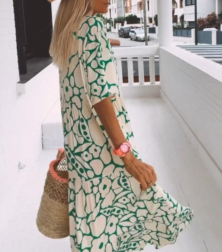Levoire | Robe à Col En V Pour Dames - Maxi