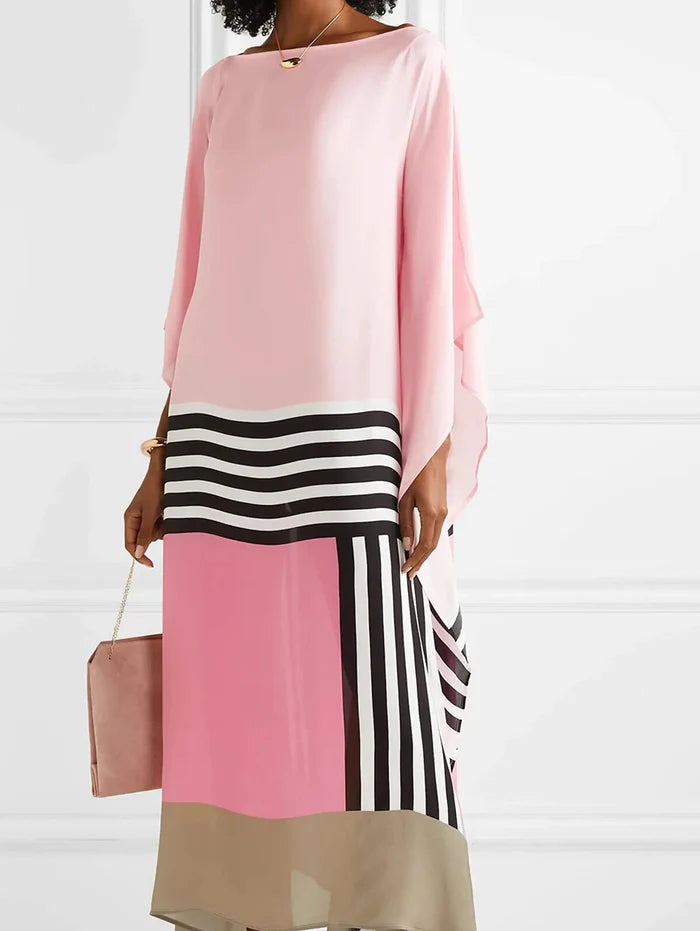 Levoire | Kimono Rayé Élégant Rosa