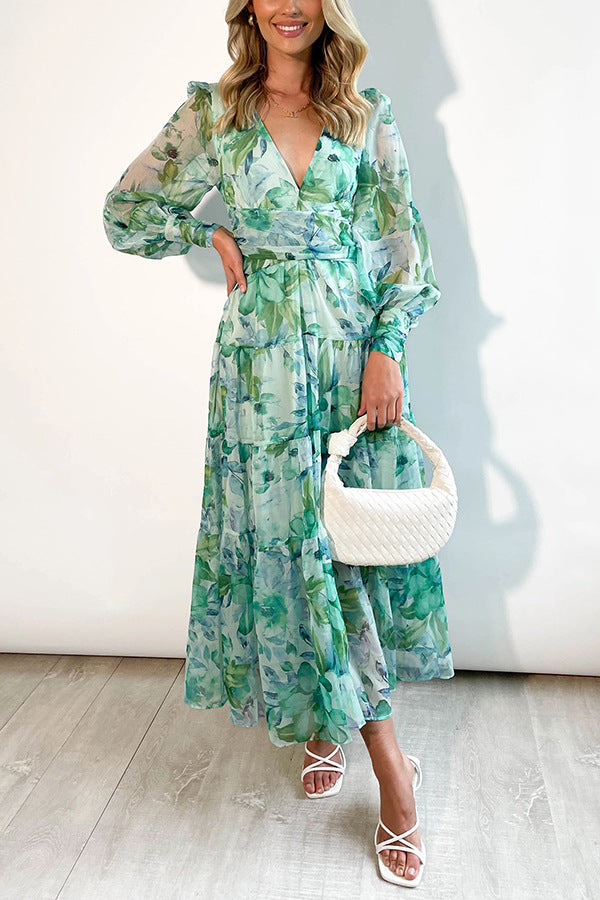Levoire | Robe À Enrouler Avec Motif Floral Pour Femmes