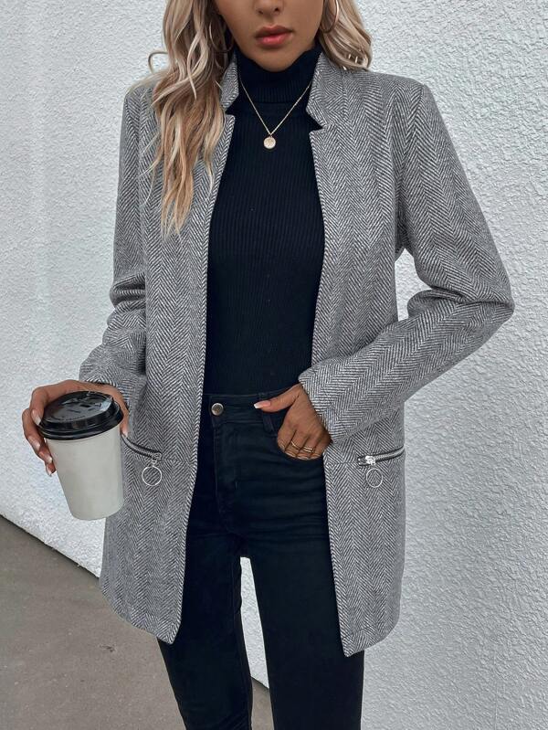 Levoire | Chemise Élégante Avec Col Montant Et Manches Longues