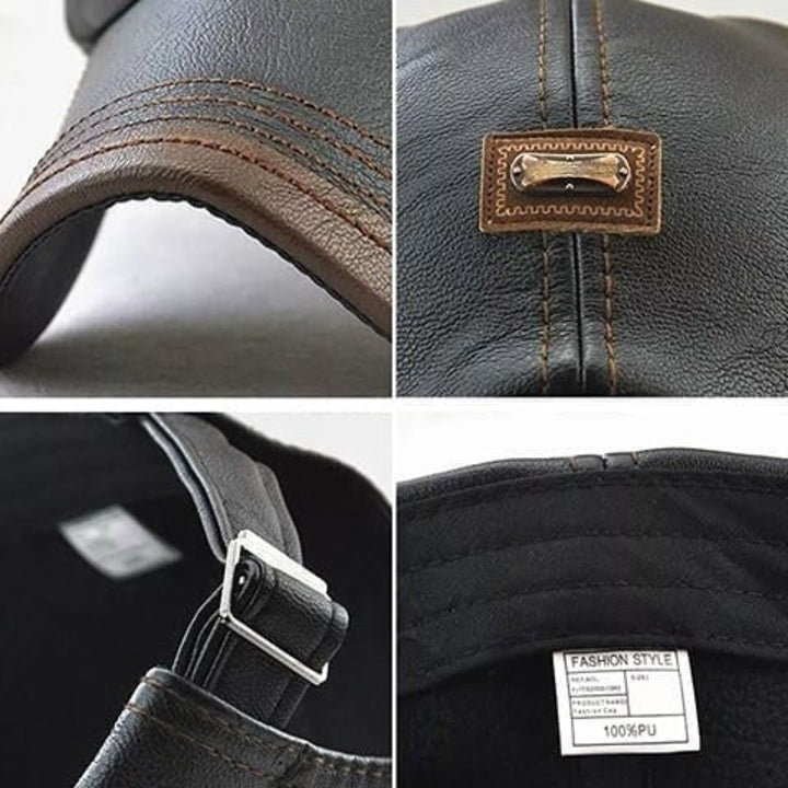 Levoire | Casquette En Cuir Unisexe Stylée