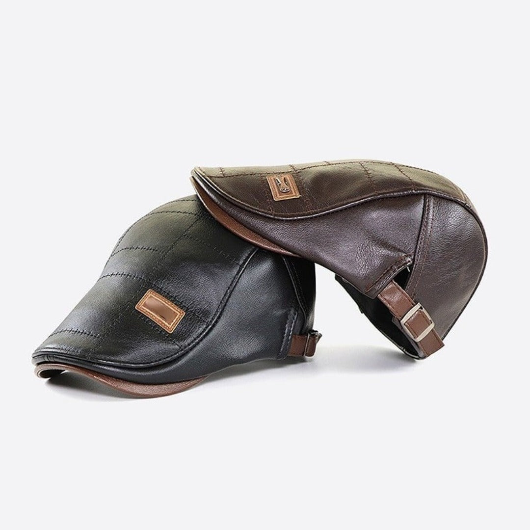 Levoire | Casquette En Cuir Unisexe Stylée