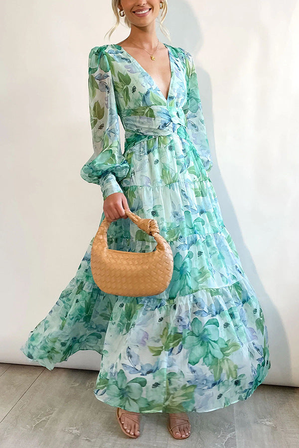 Levoire | Robe Portefeuille À Fleurs Pour Femmes