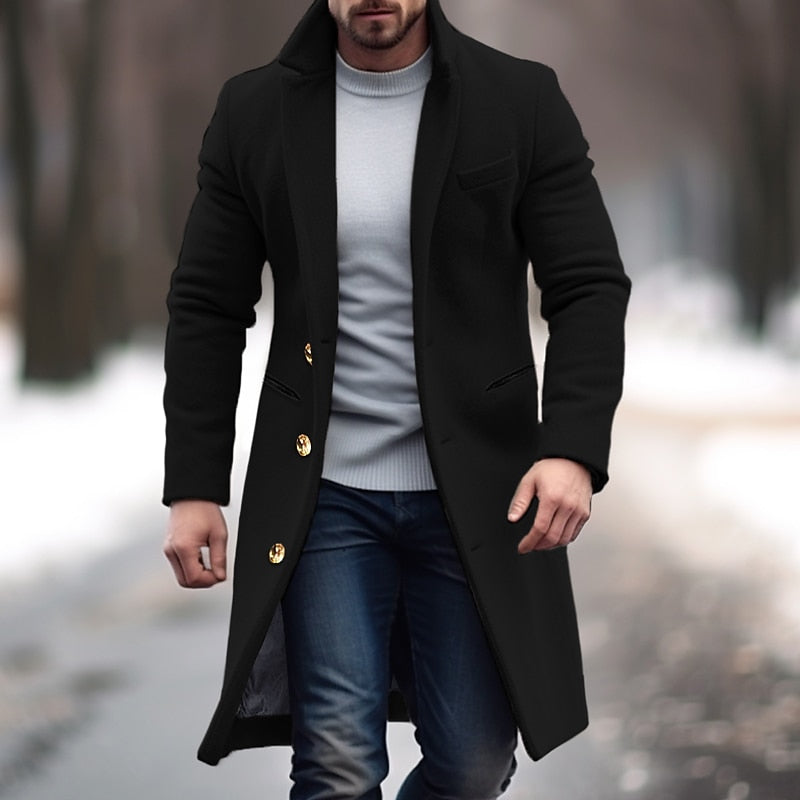 Levoire | Manteau De Cheminée Plus Long Noir