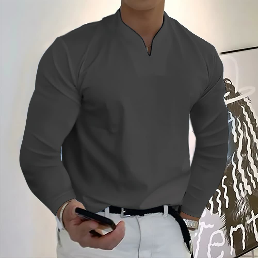 Levoire | Chemise élégante pour hommes Gris foncé