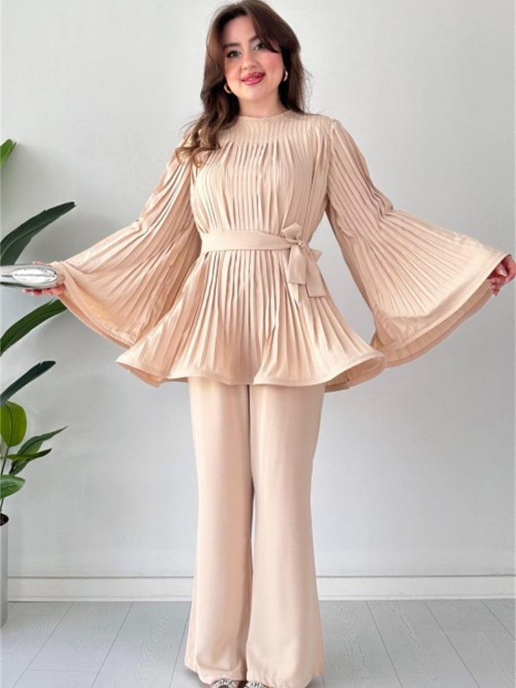 Levoire | Ensemble Deux Pièces Élégant Pour Femme - Plissé