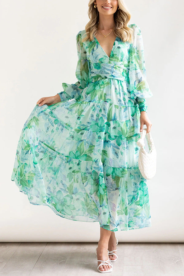 Levoire | Robe Portefeuille À Fleurs Pour Femmes