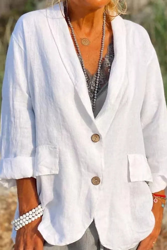 Levoire | Veste en lin avec boutons