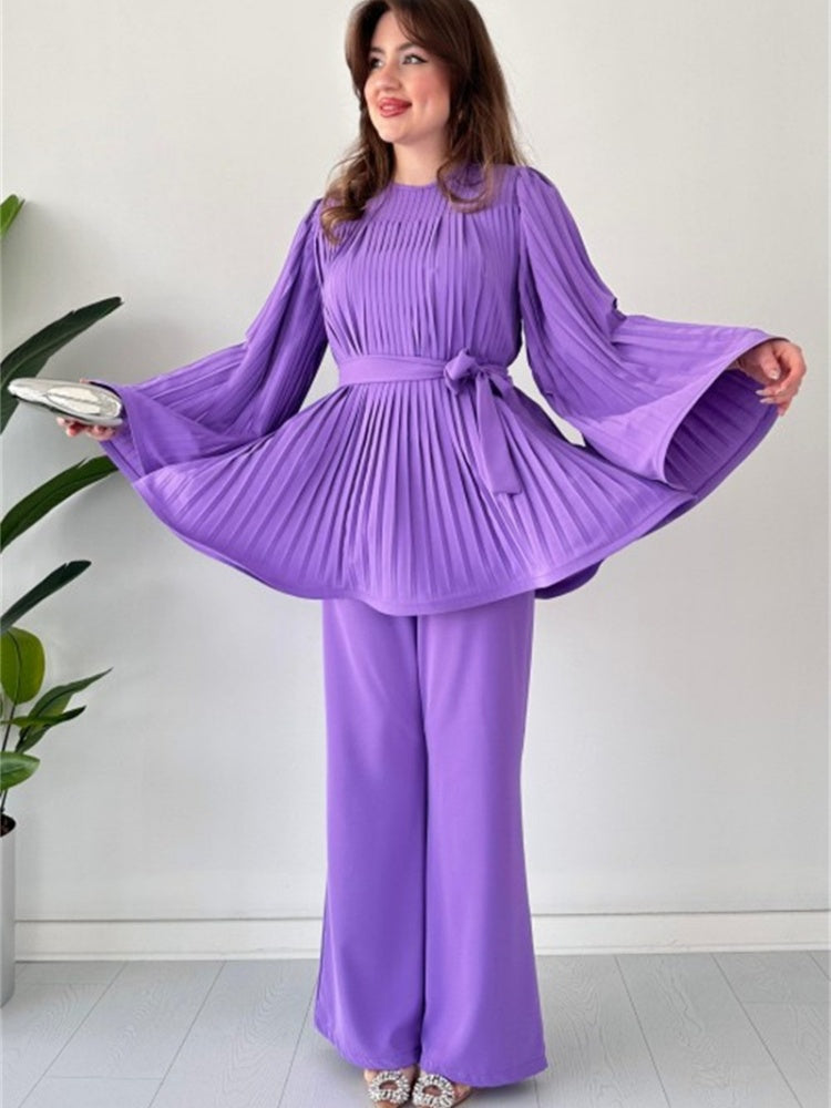 Levoire | Ensemble Deux Pièces Élégant Pour Femme - Plissé