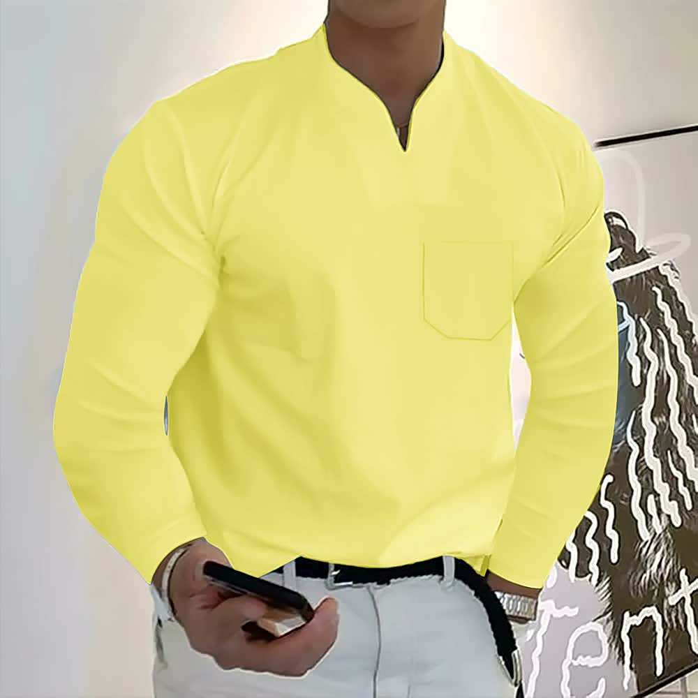 Levoire | Chemise élégante pour hommes Jaune