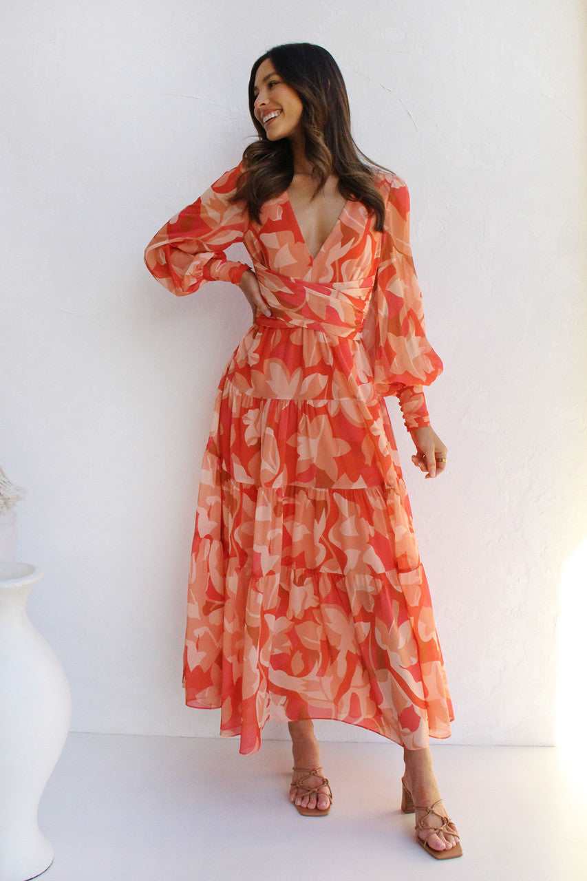 Levoire | Robe Portefeuille À Fleurs Pour Femmes