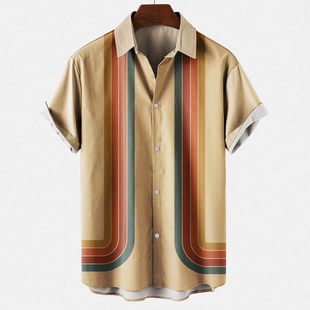 Levoire | Chemise Rétro Élégante Pour Hommes Bleu