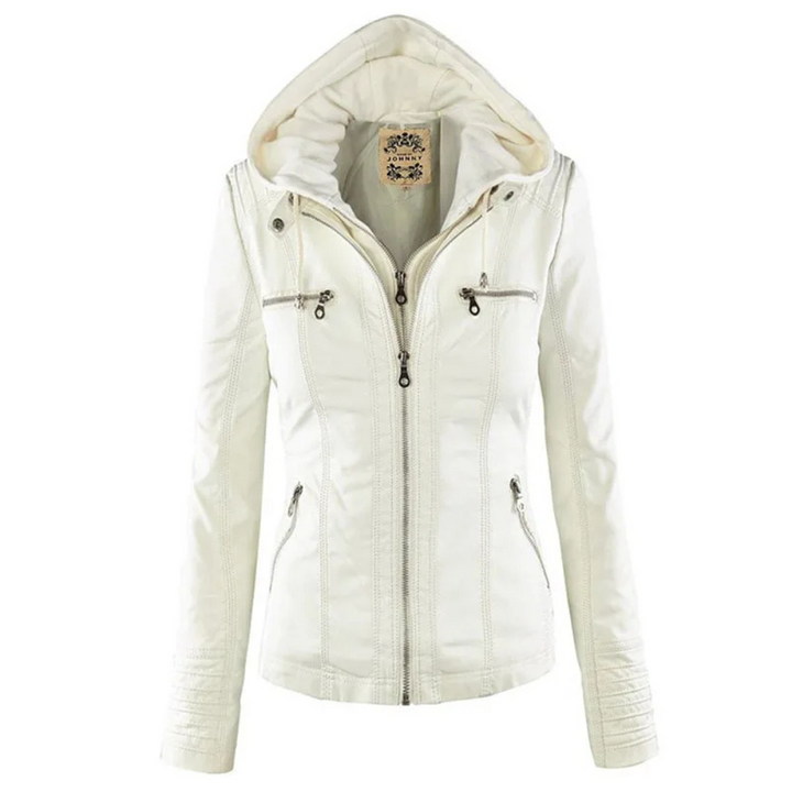 Levoire | Veste Élégante Pour Femmes Avec Capuche Blanc