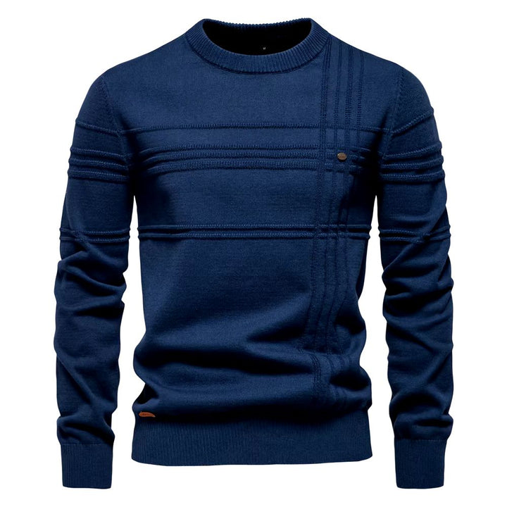 Levoire | Pull d'automne pour hommes Bleu marine