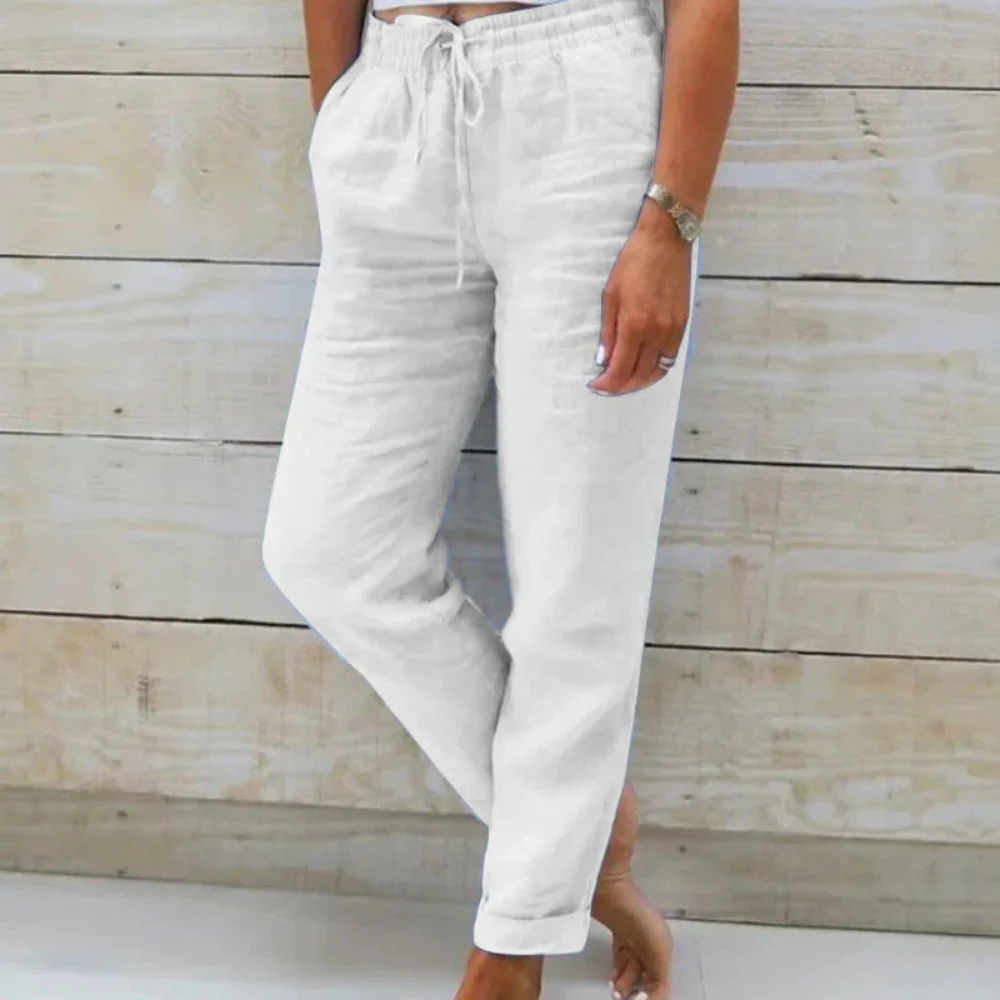 Levoire | Pantalons D'Été Légers En Lin blanc