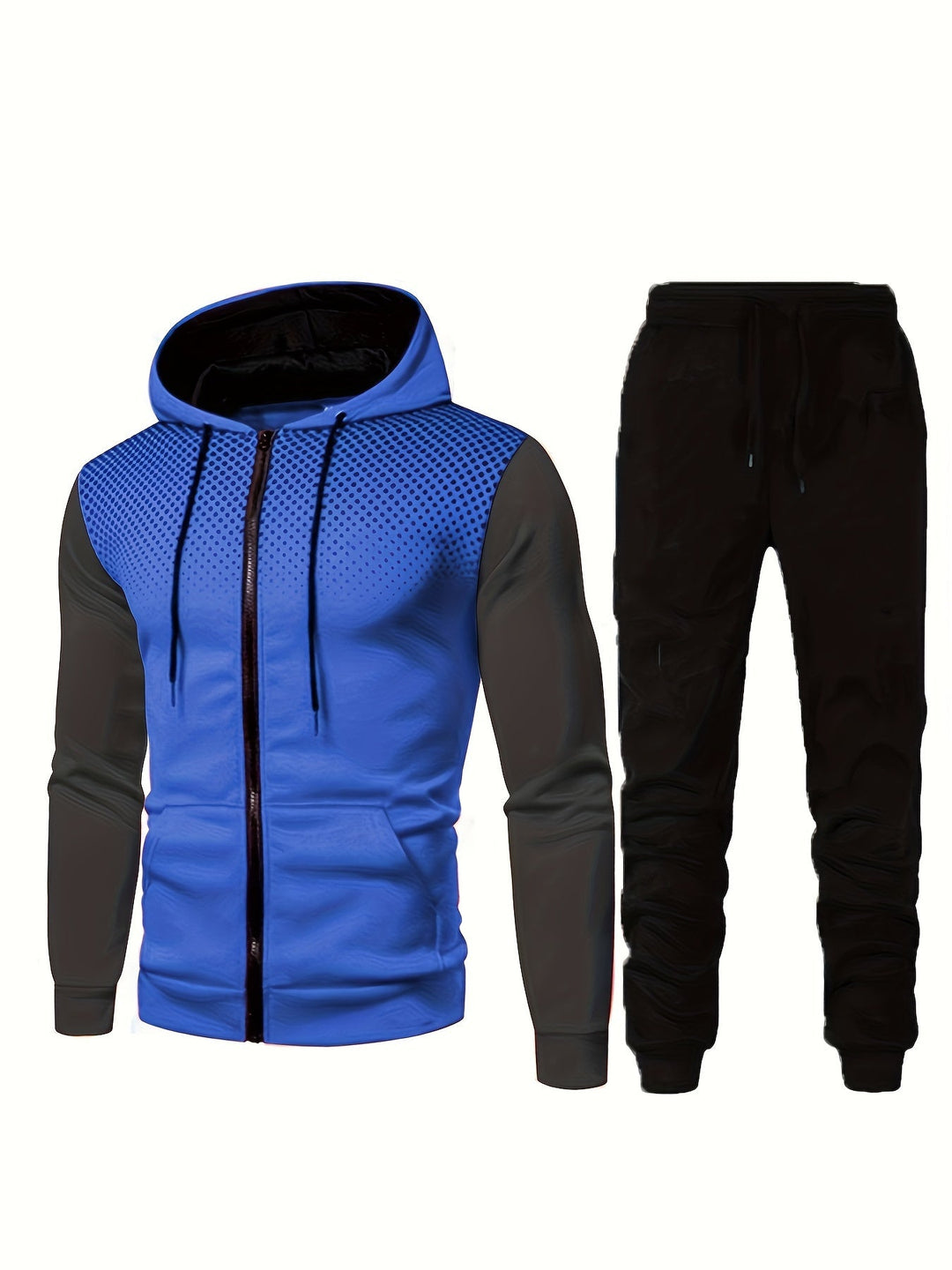 Levoire | Ensemble De Survêtement Pour Homme 2 Pièces Avec Sweat À Capuche Et Pantalon De Jogging Roi bleu