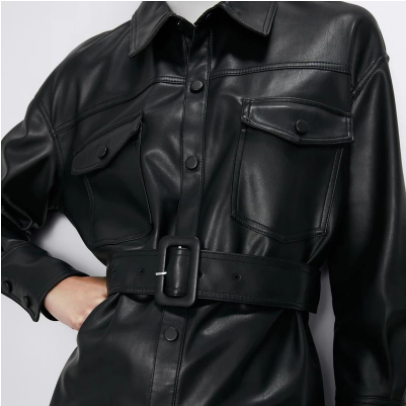 Levoire | Manteau Trench En Cuir Pour Femmes