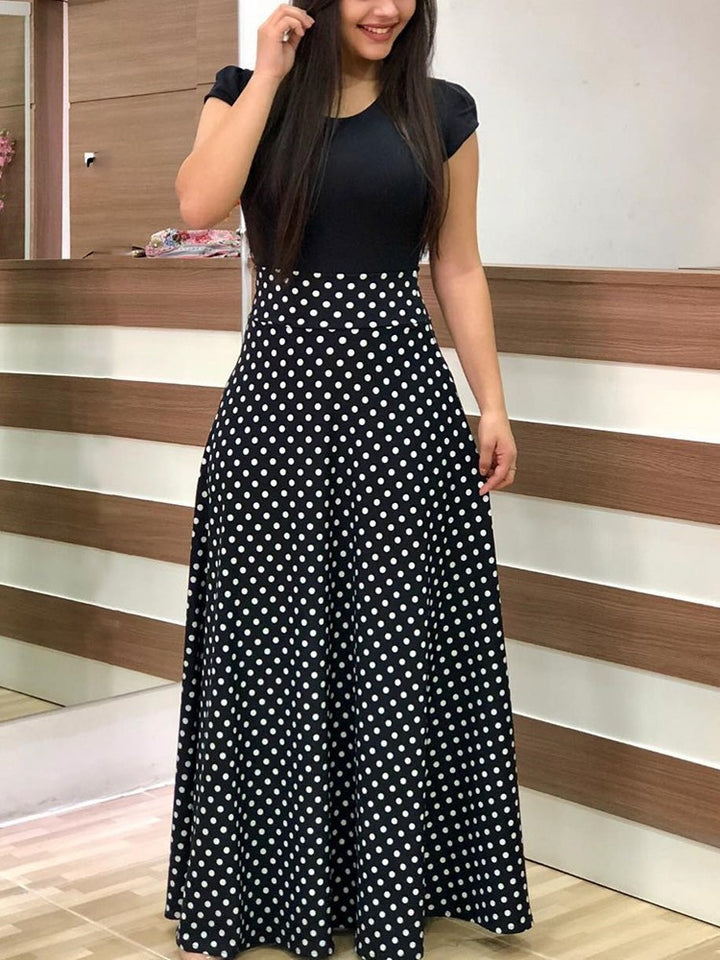 Jupe maxi pour femmes avec motifs floraux et taille élastique Levoire
