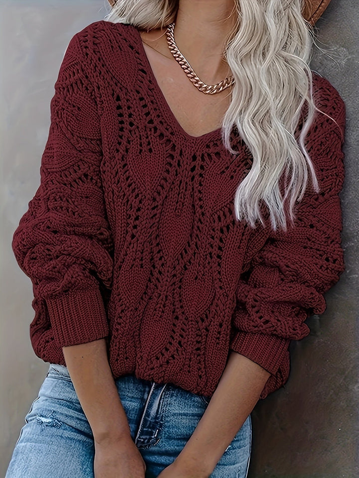 Levoire | Pull D'Hiver Pratique Et Élégant Rouge