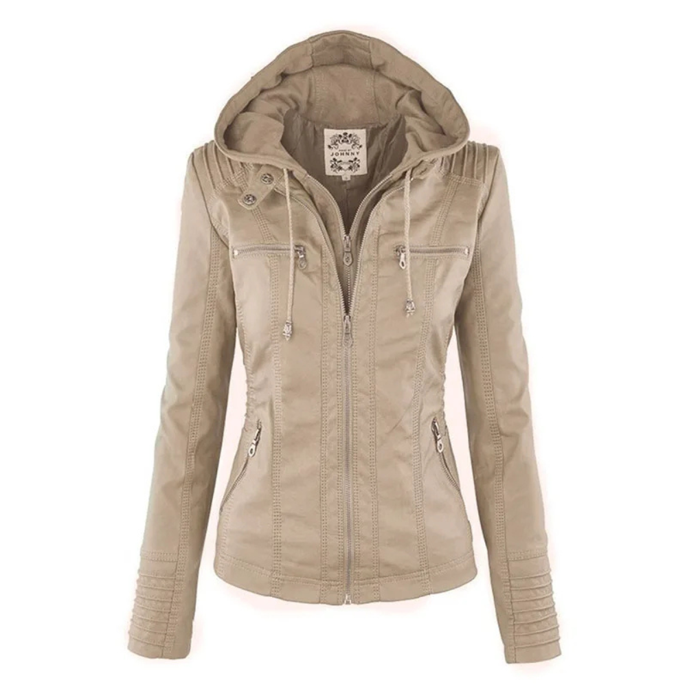 Levoire | Veste Élégante Pour Femmes Avec Capuche Beige