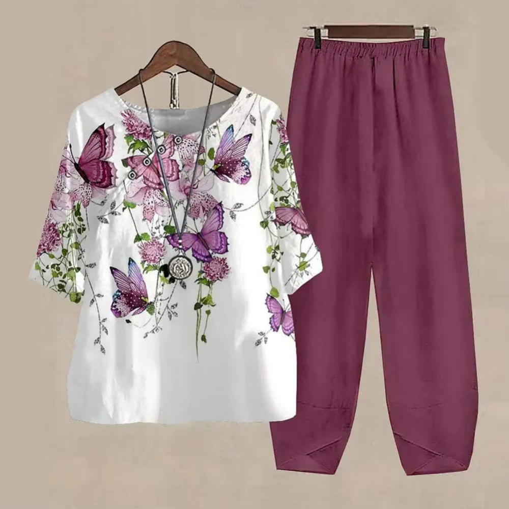 Levoire | Ensemble T-Shirt Et Pantalon Rot