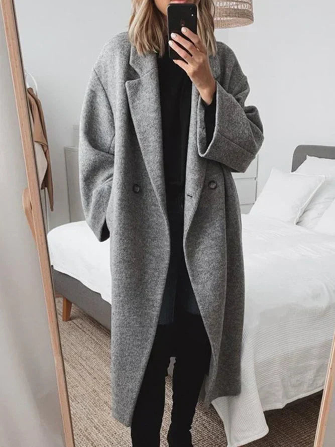 Levoire | Manteau Long Confortable Gris