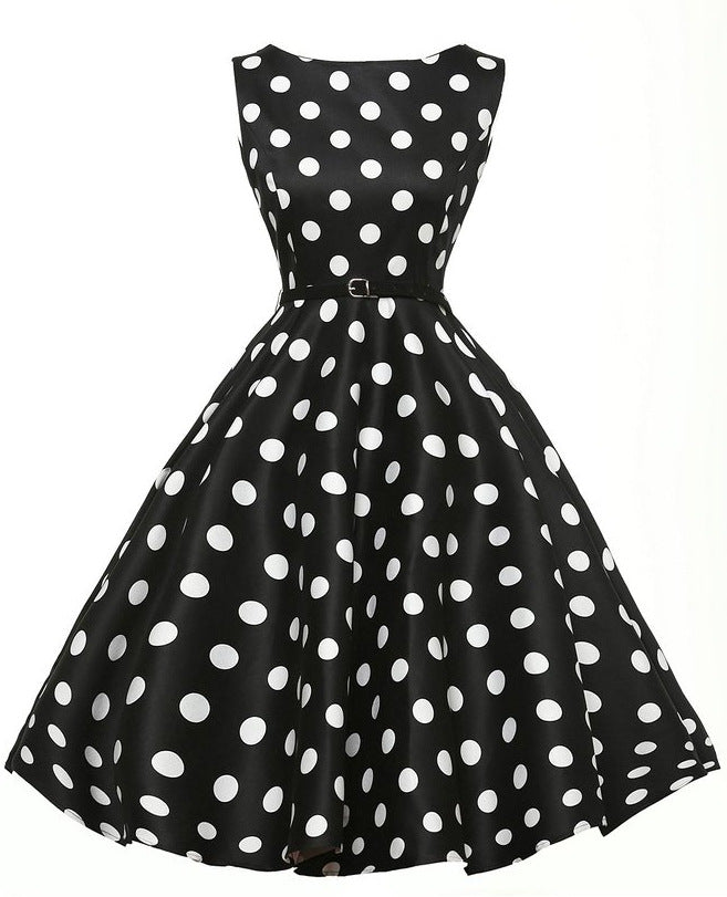 Robe swing pour femmes avec des pois Levoire
