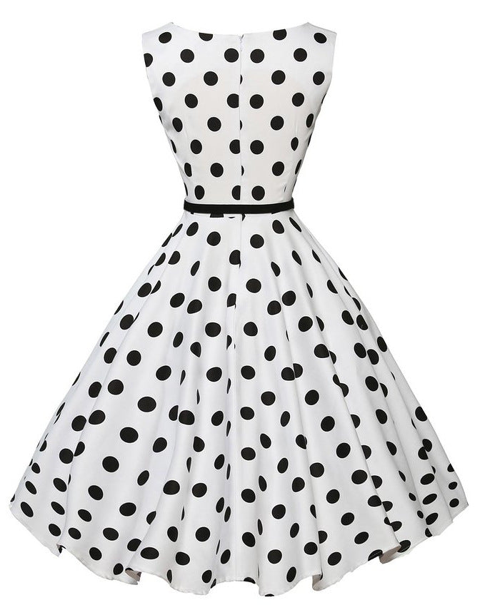 Robe swing pour femmes avec des pois Levoire