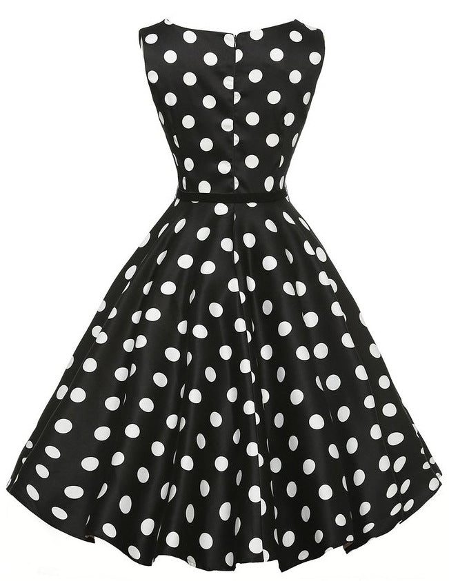 Robe swing pour femmes avec des pois Levoire