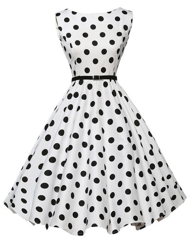 Robe swing pour femmes avec des pois Levoire