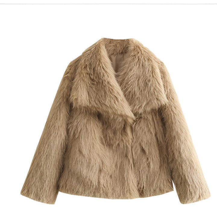 Levoire | Veste En Fausse Fourrure À Manches Longues Confortable Braun