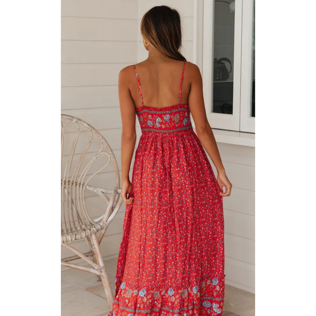 Levoire | Robe d'été sans manches maxi pour femmes