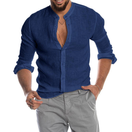 Levoire | Chemise Pour Homme Élégante Avec Col Montant