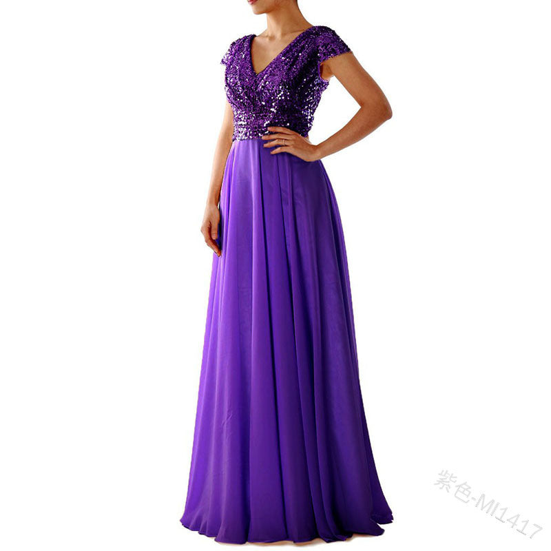 Levoire | Glamouröösit Paljetit Élégant Nœud Soirée Violet