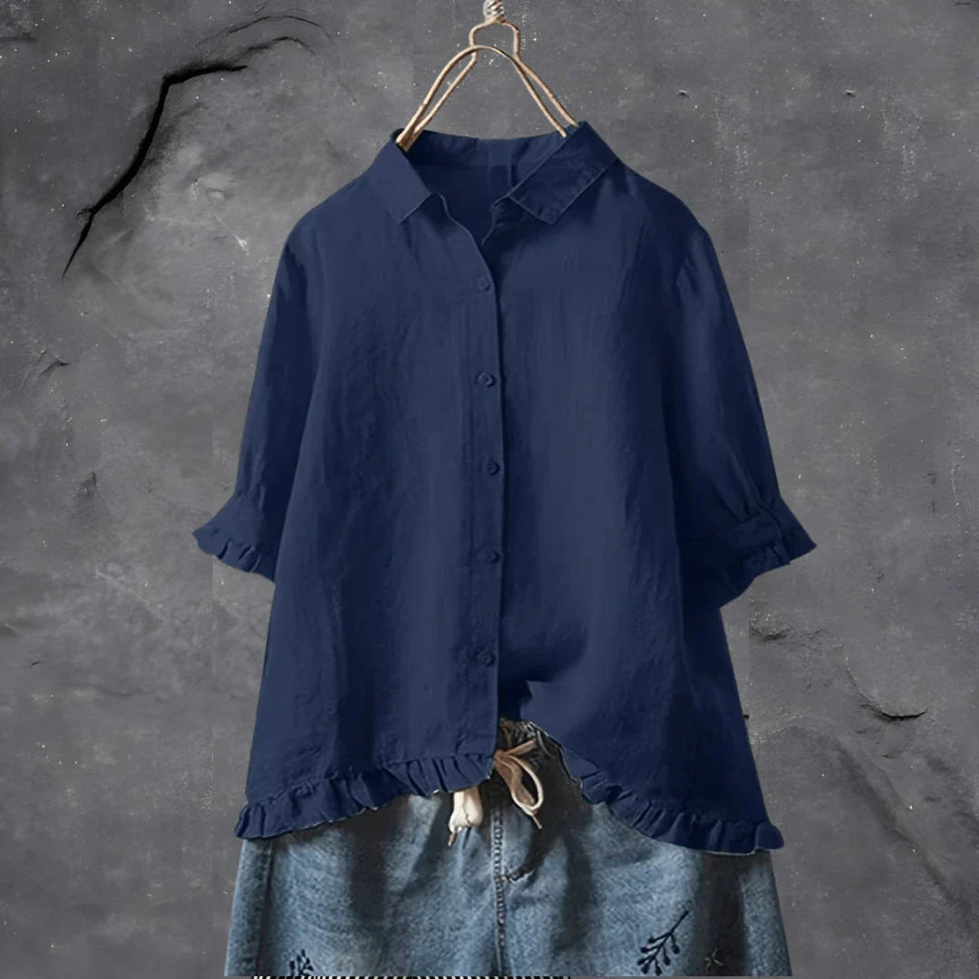 Levoire | Top En Coton Pour Femmes Bleu marine