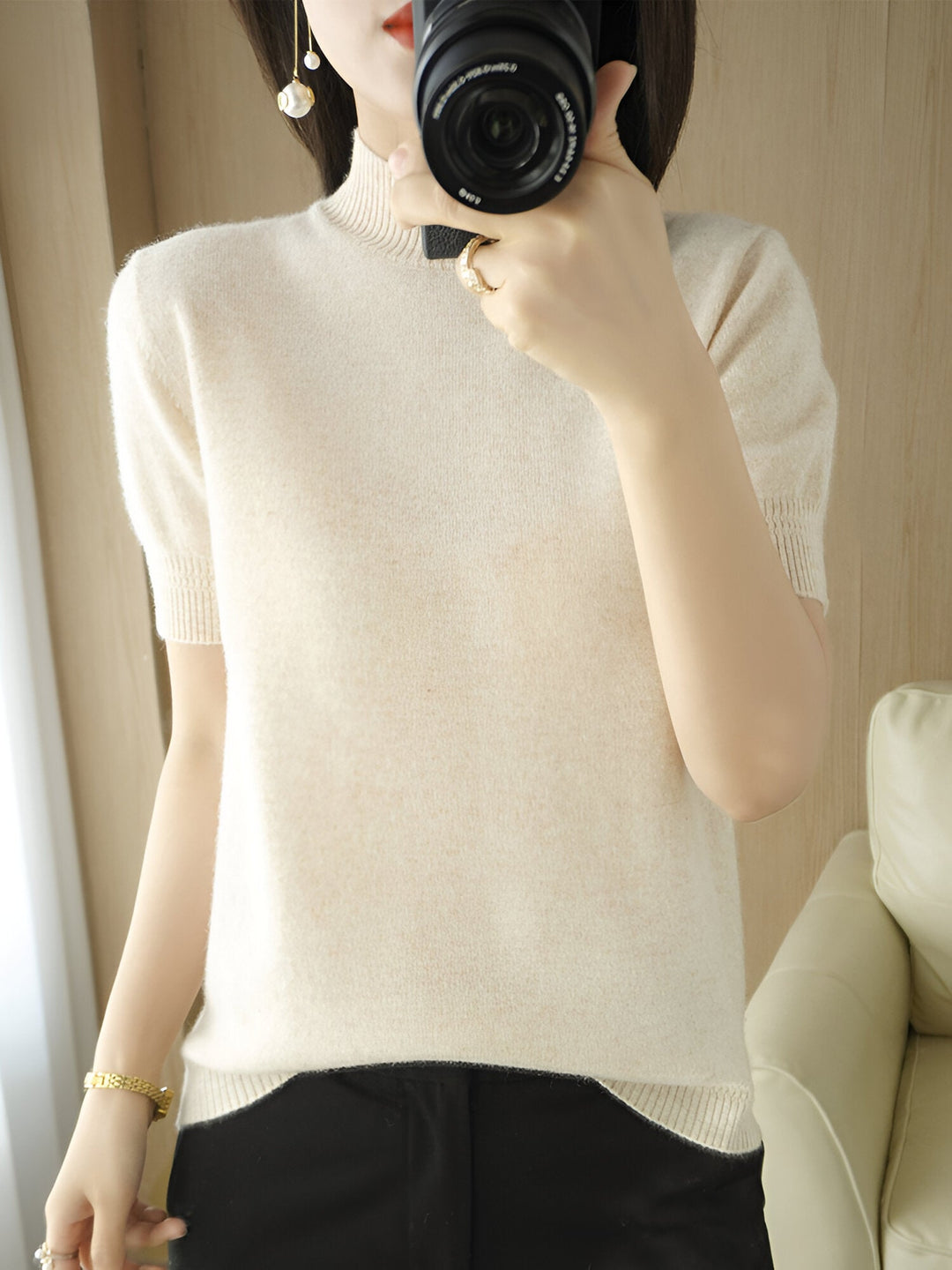 Levoire | Pull Avec Élégance Décontractée Beige