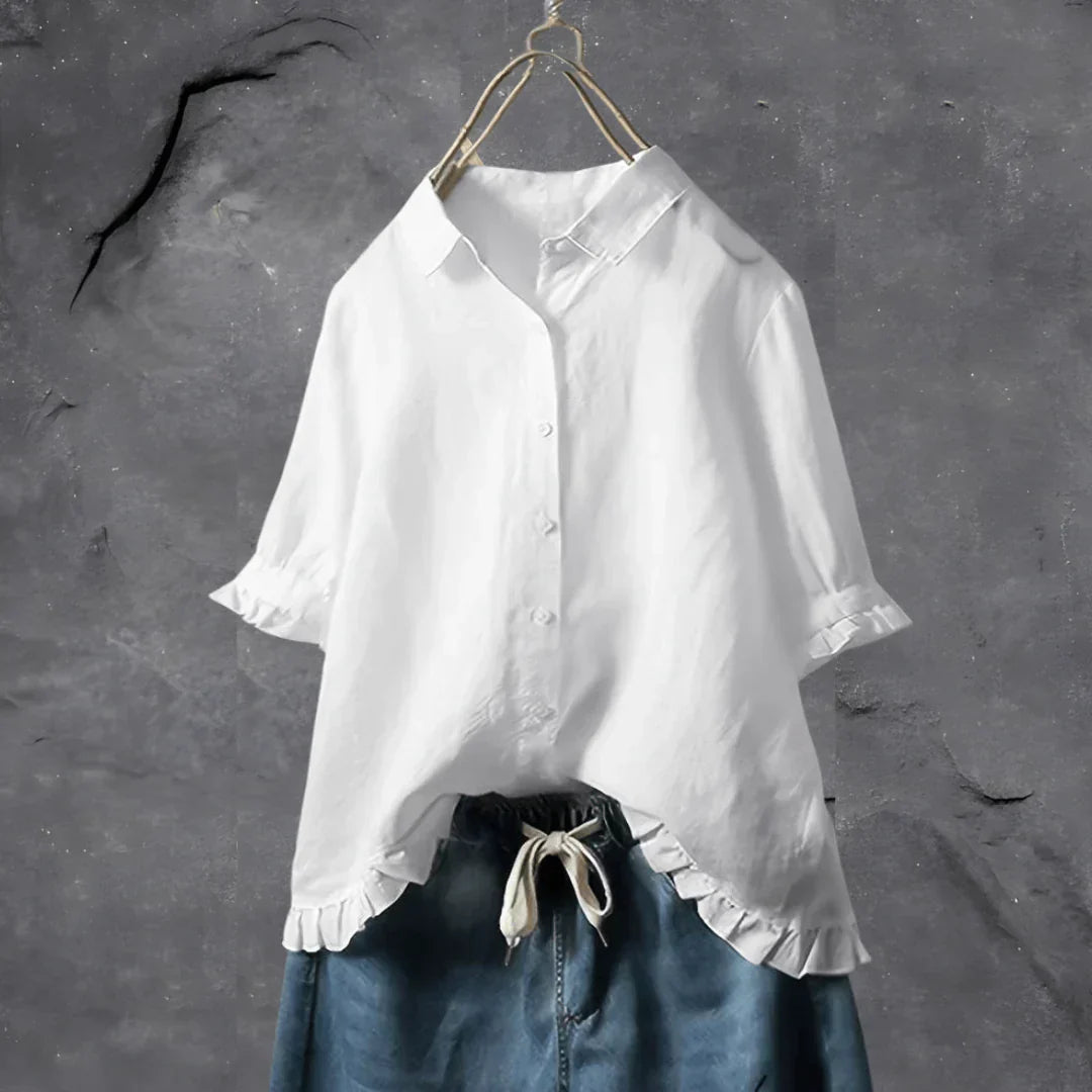 Levoire | Top En Coton Pour Femmes Blanc