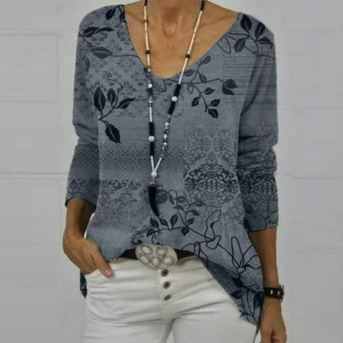 Levoire | Chemise élégante avec imprimé de feuilles