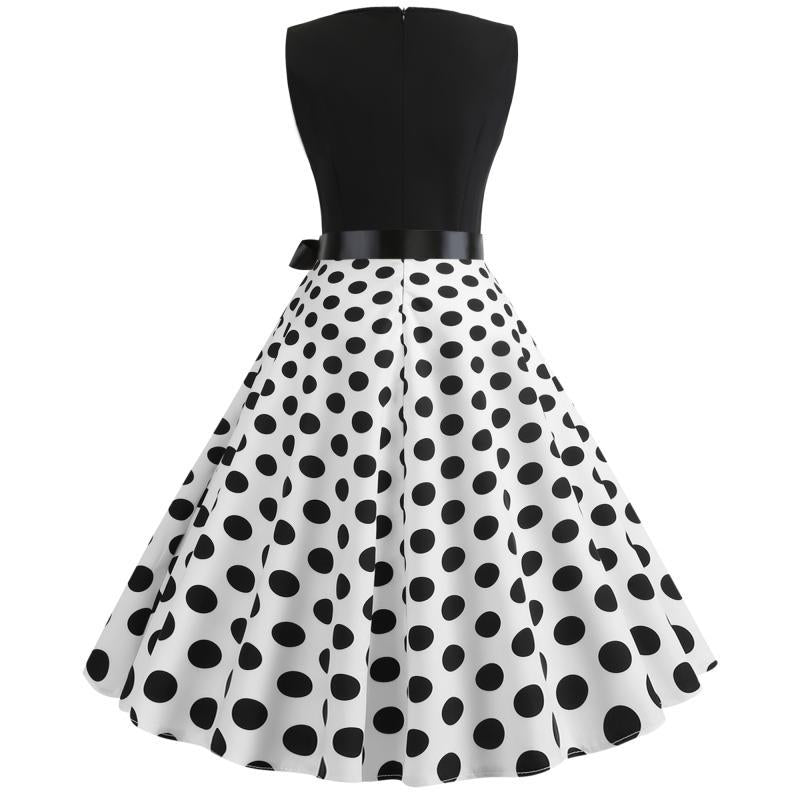 Robe swing pour dames avec un haut contrastant et une jupe évasée Levoire