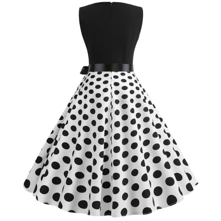 Robe swing pour dames avec un haut contrastant et une jupe évasée Levoire