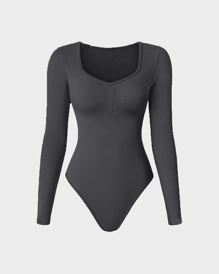 Levoire | Bodysuit À Décolleté En V Modelant Gris