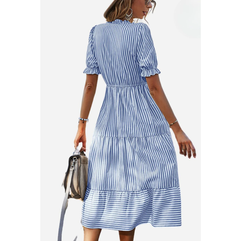 Levoire | Robe d'été midi à rayures pour dames