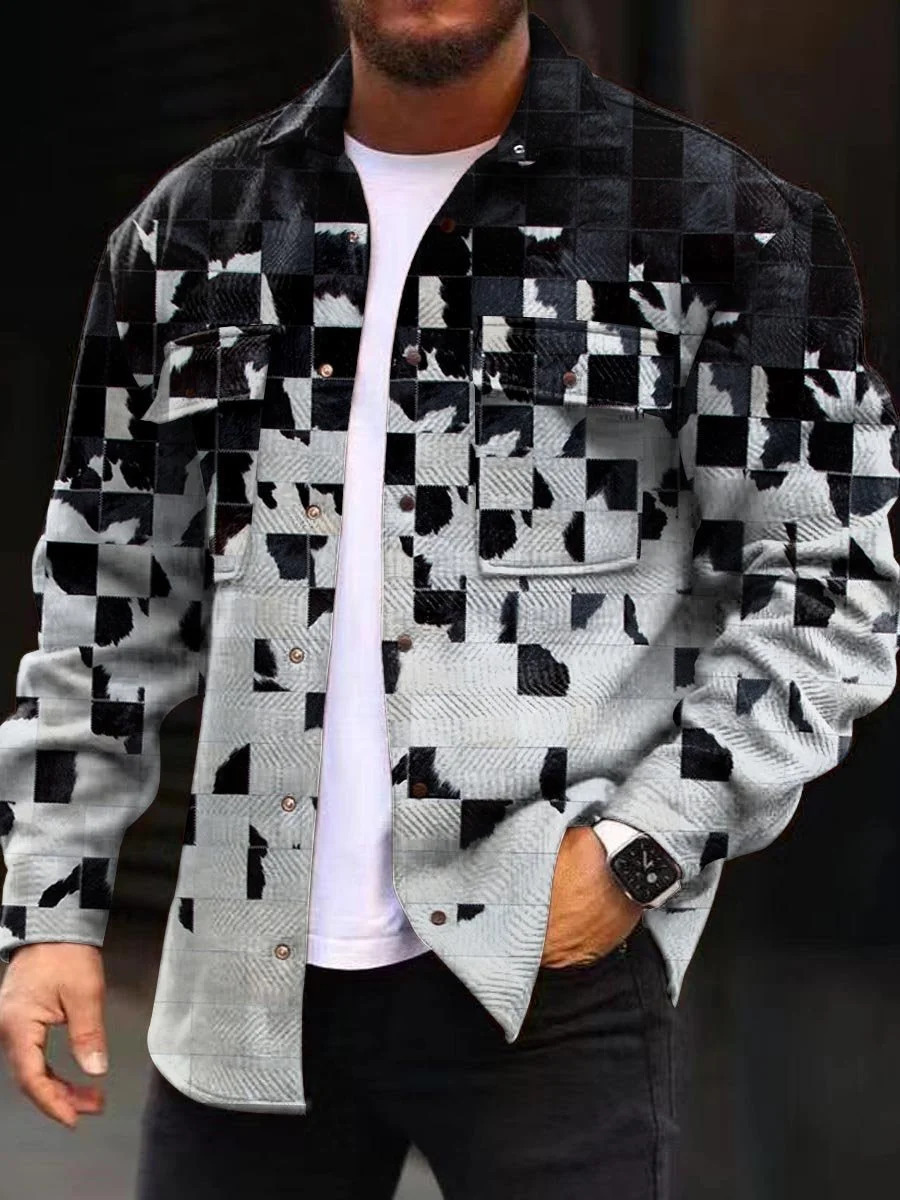 Levoire | Veste À Boutons Avec Poches Pour Hommes Gris