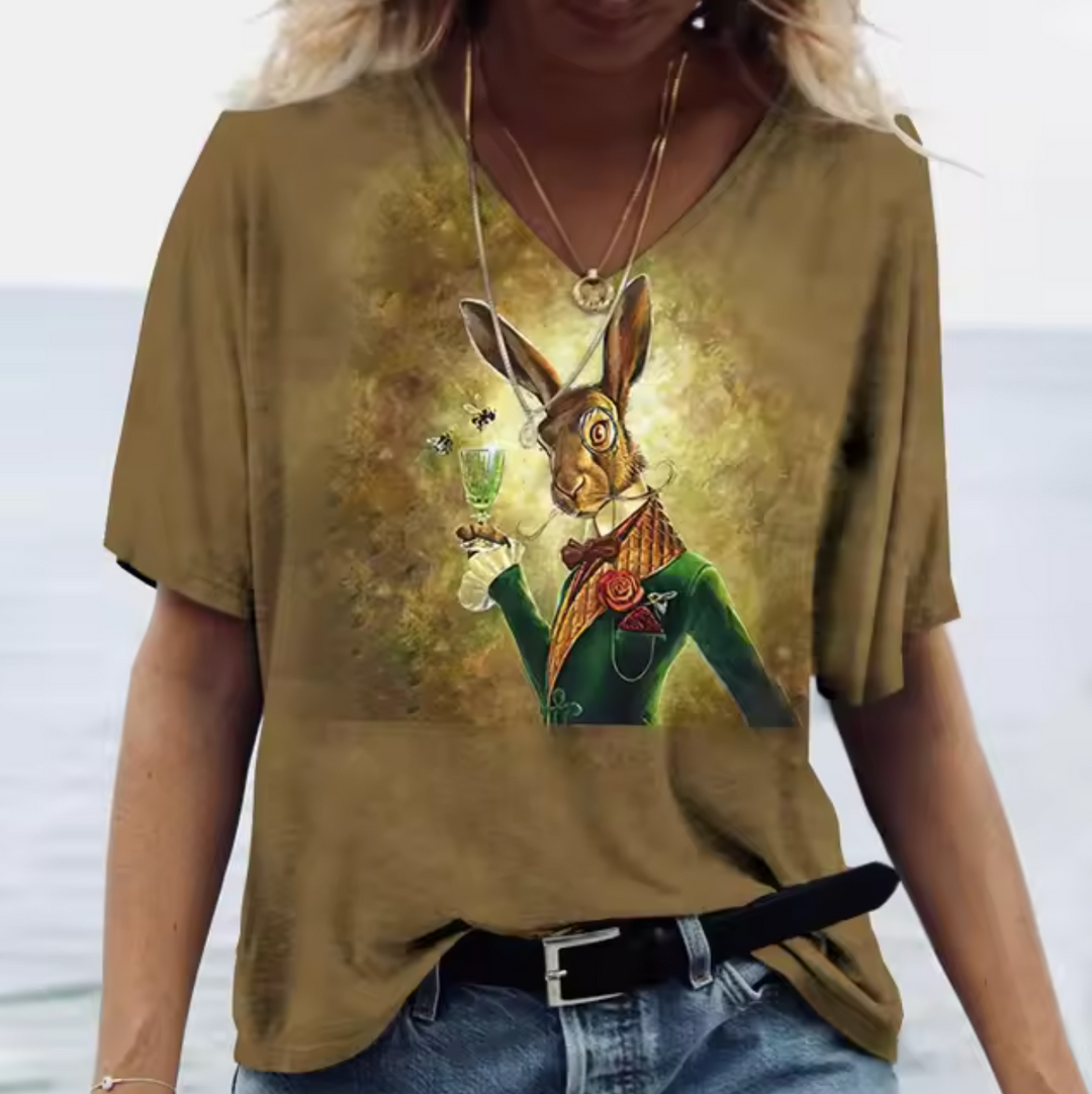 Levoire | T-Shirts En Couleurs Avec Imprimé De Lapin Couleur 10